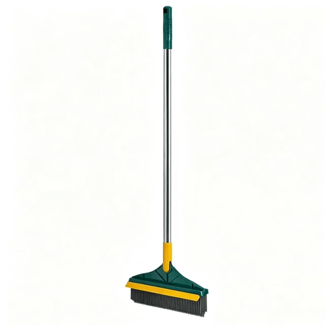 2-in-1 Floor Scrub Brush with Rubber Squeegee Wiper - Image 6