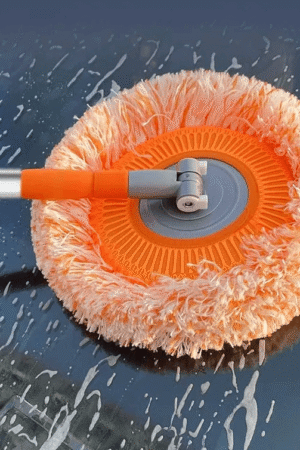 Rotating Sunflower Cleaning Mop with Adjustable Long Handle