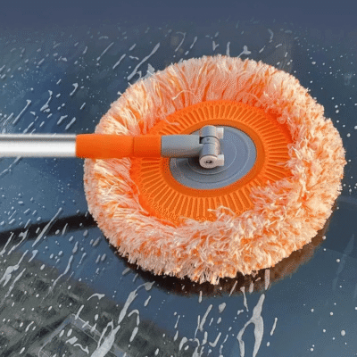 Rotating Sunflower Cleaning Mop with Adjustable Long Handle