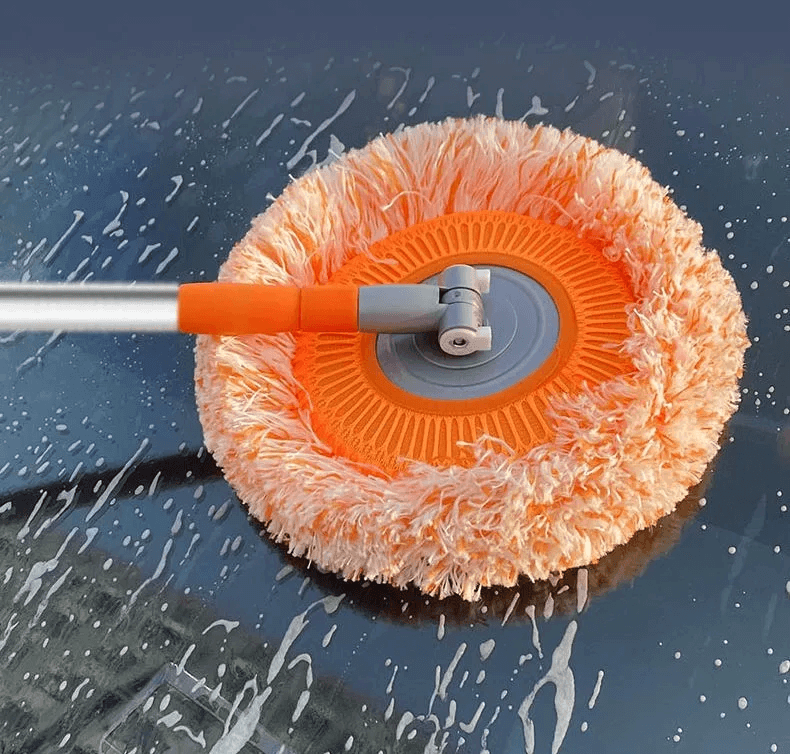 Rotating Sunflower Cleaning Mop with Adjustable Long Handle