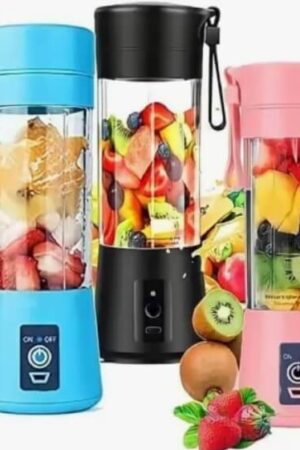 Portable USB Rechargeable Juicer Blender Cup – 6 Blades (380ml)