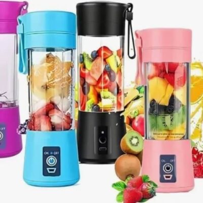 Portable USB Rechargeable Juicer Blender Cup – 6 Blades (380ml)