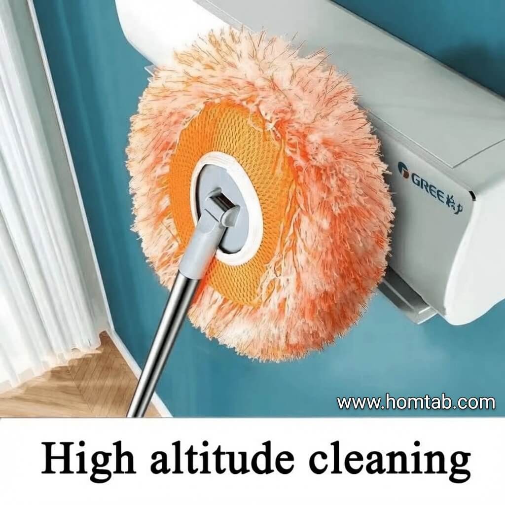Rotating Sunflower Cleaning Mop with Adjustable Long Handle - Image 7