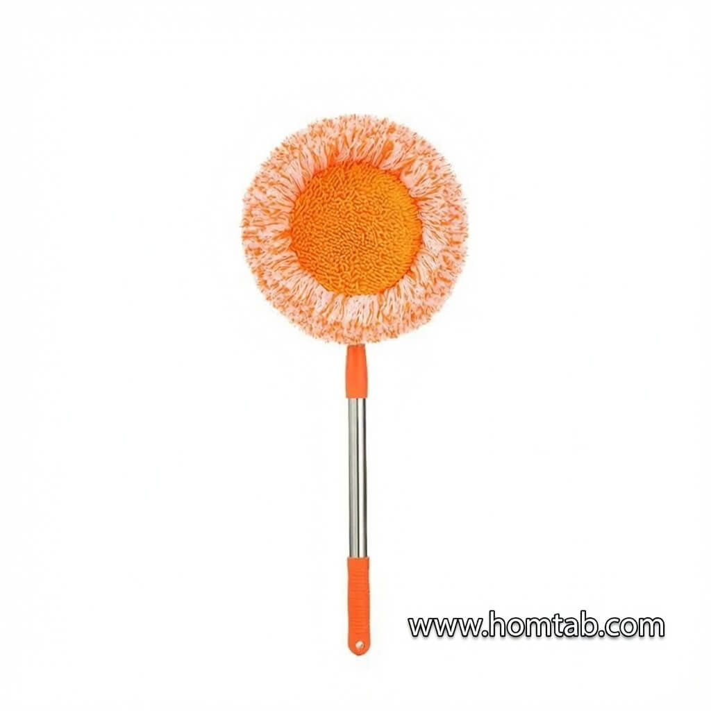 Rotating Sunflower Cleaning Mop with Adjustable Long Handle - Image 2
