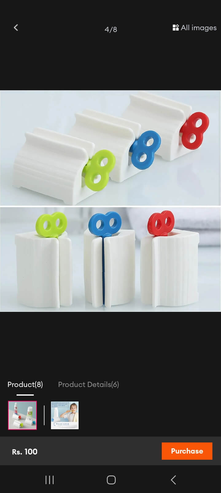 Rolling Tube Toothpaste Squeezer Dispenser & Stand Holder - Image 6